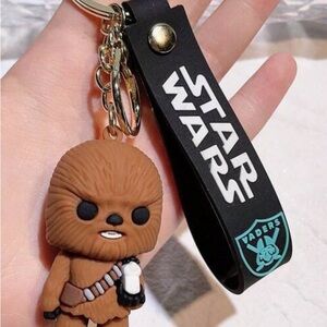 Star Wars Chewbacca Keychain with Black Strap